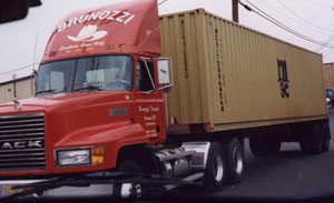 truck loaded with container